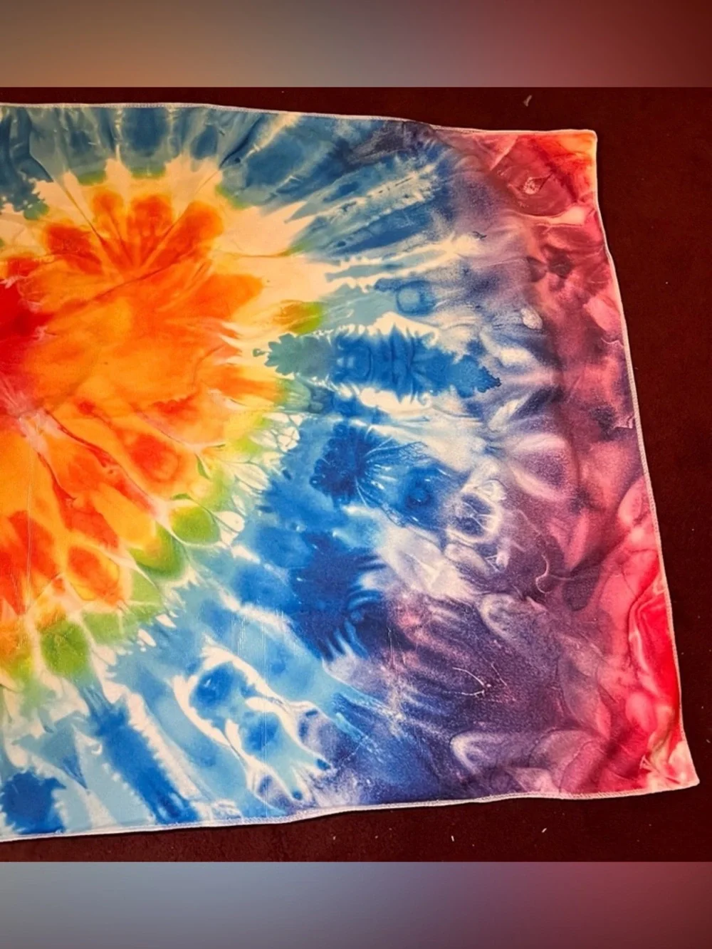 Tie Dye Heart Polyester Beach Towel